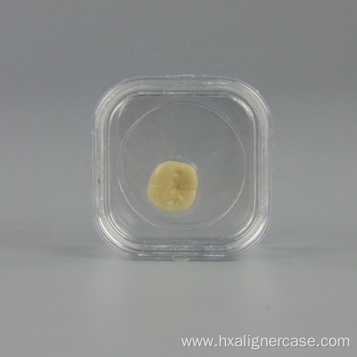 Transparent Plastic Dental Tooth Box with Membrane